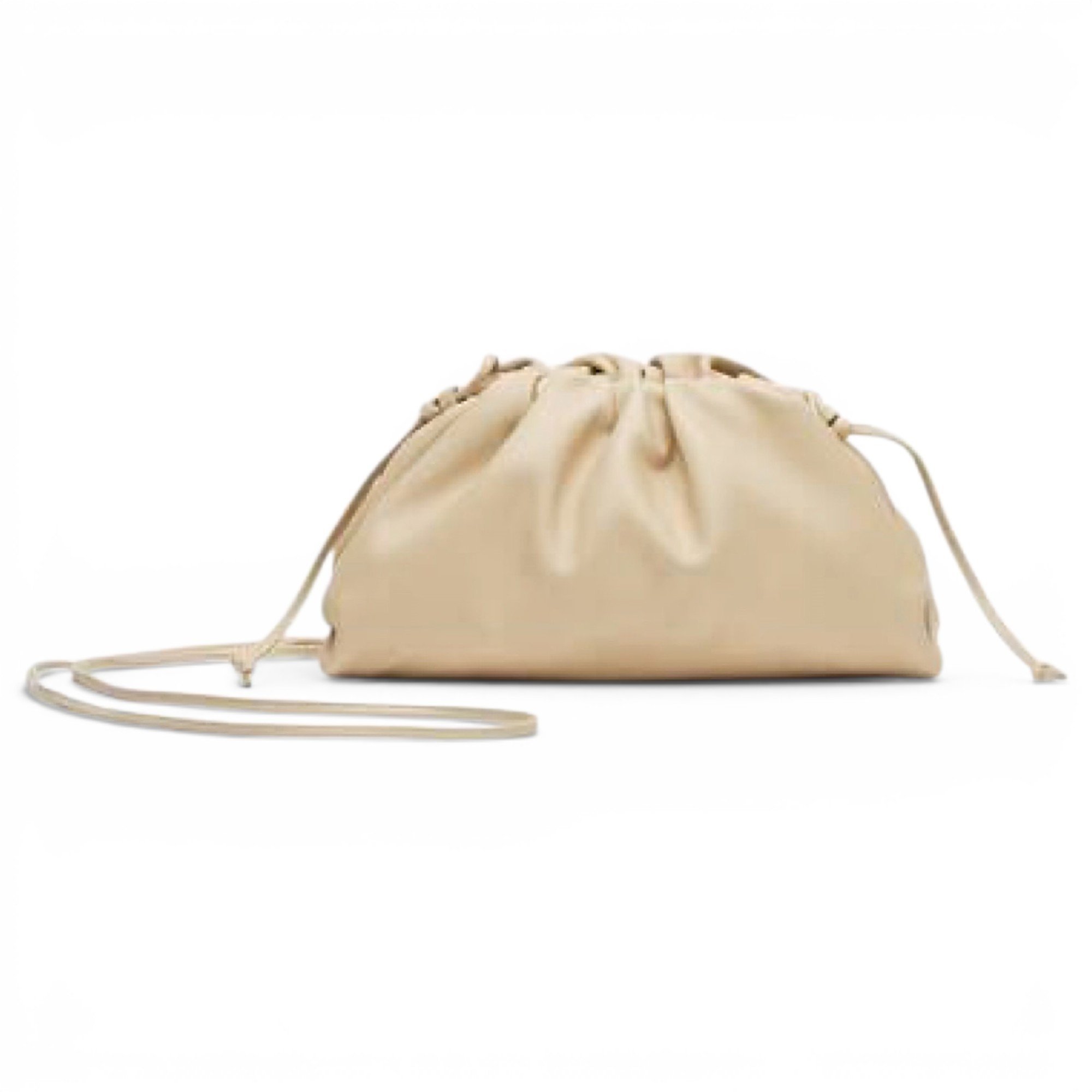 Pouch leather handbag