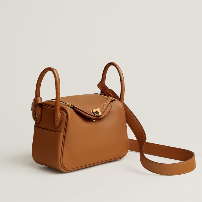 Gold Lindy II Mini Touch Bag