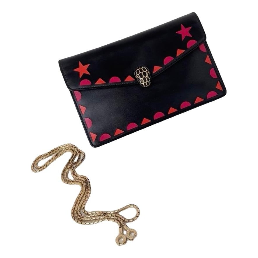 Serpenti leather handbag