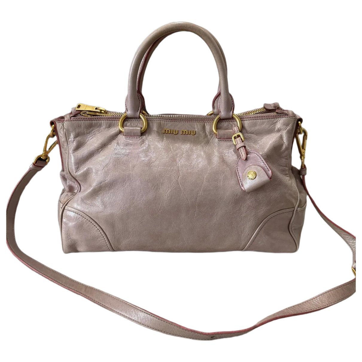 Bow bag leather handbag