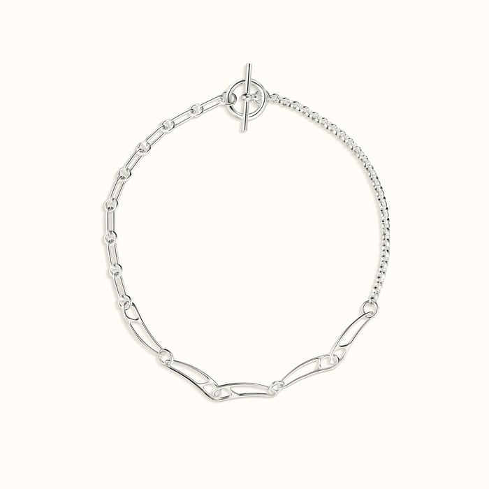 Sans Coloris Chaine d'Ancre Punk Necklace, Medium Model
