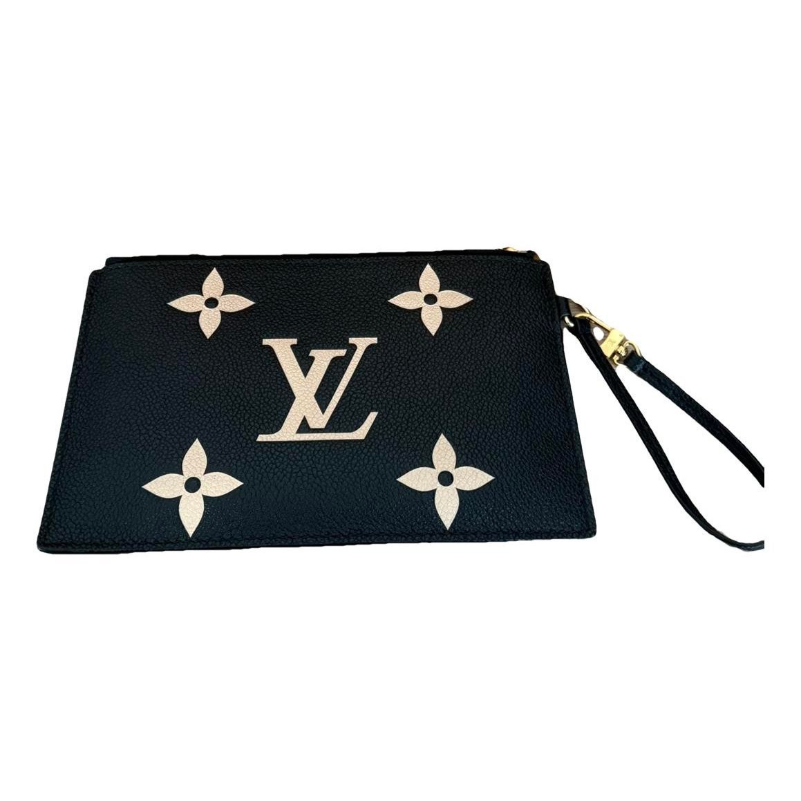 Leather clutch bag
