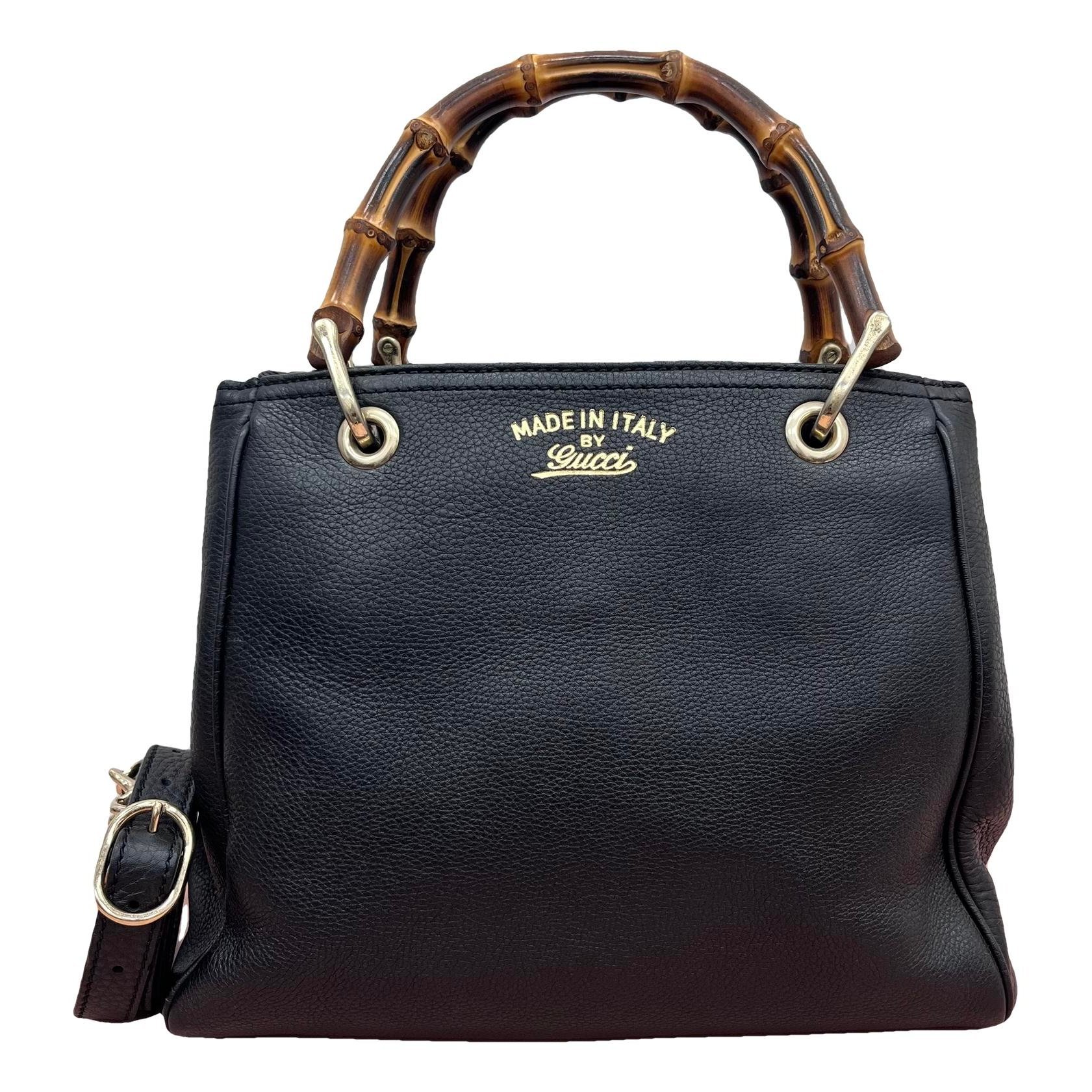 Bamboo leather handbag