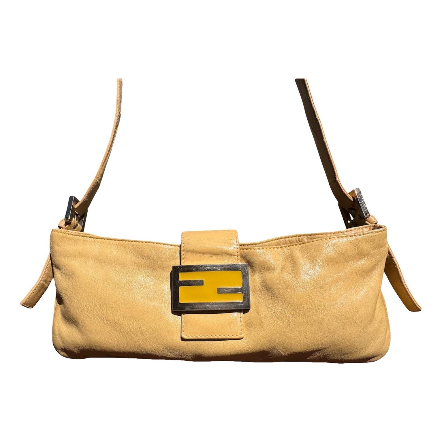 Baguette leather handbag