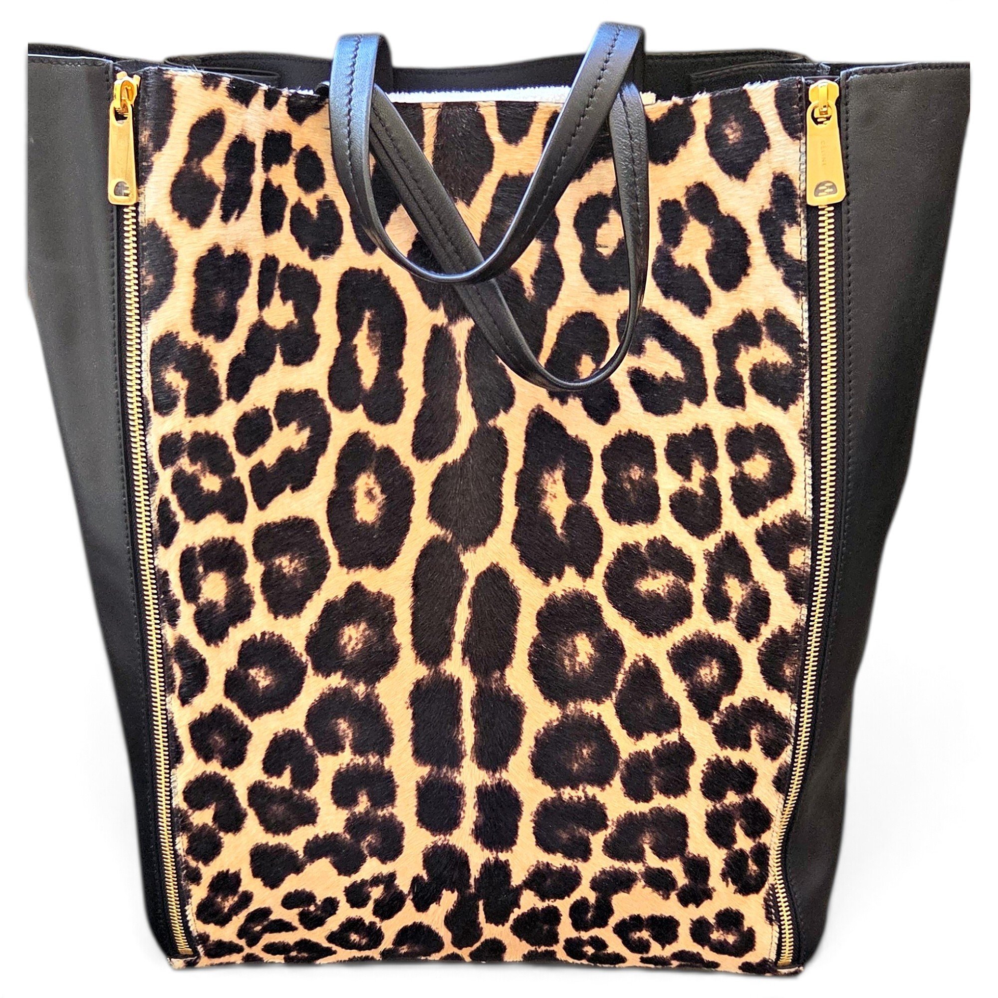 Cabas leather tote