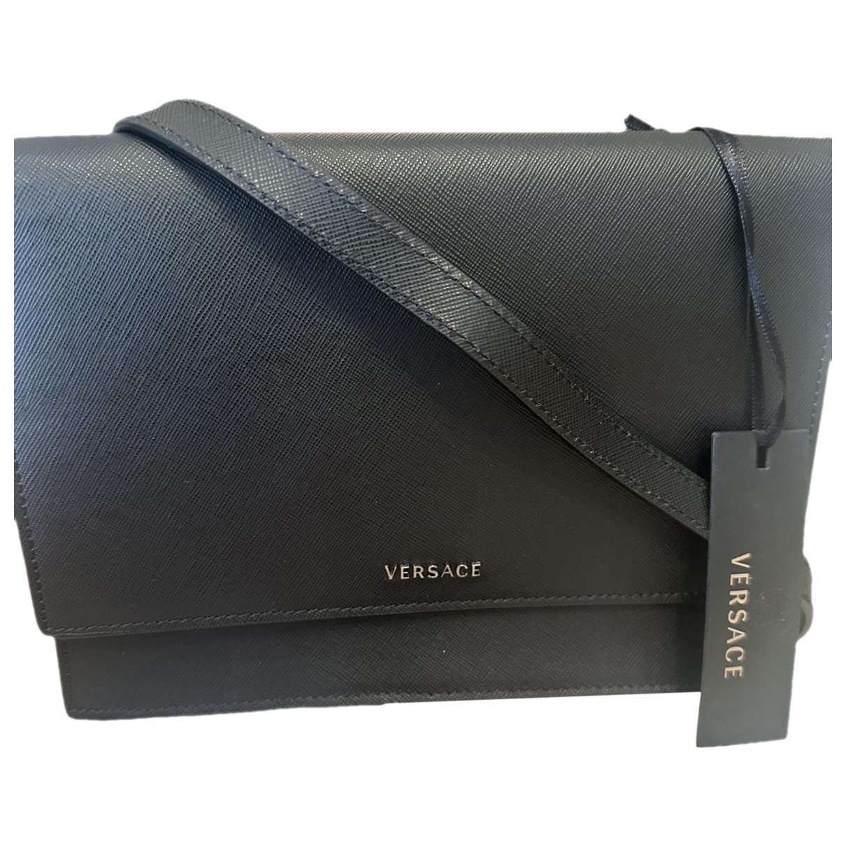 Leather clutch bag