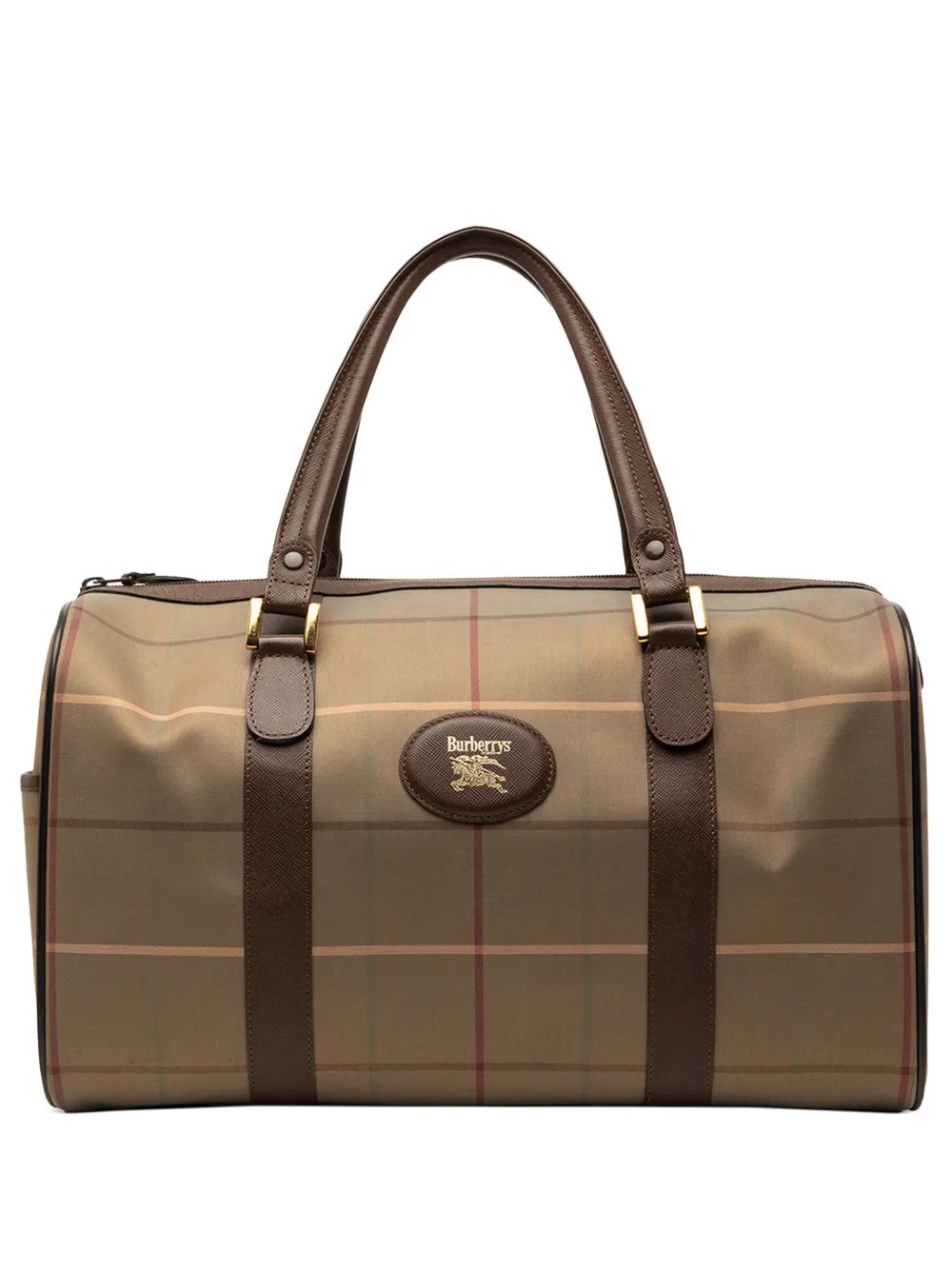 20th Century Vintage Check Canvas boston bag