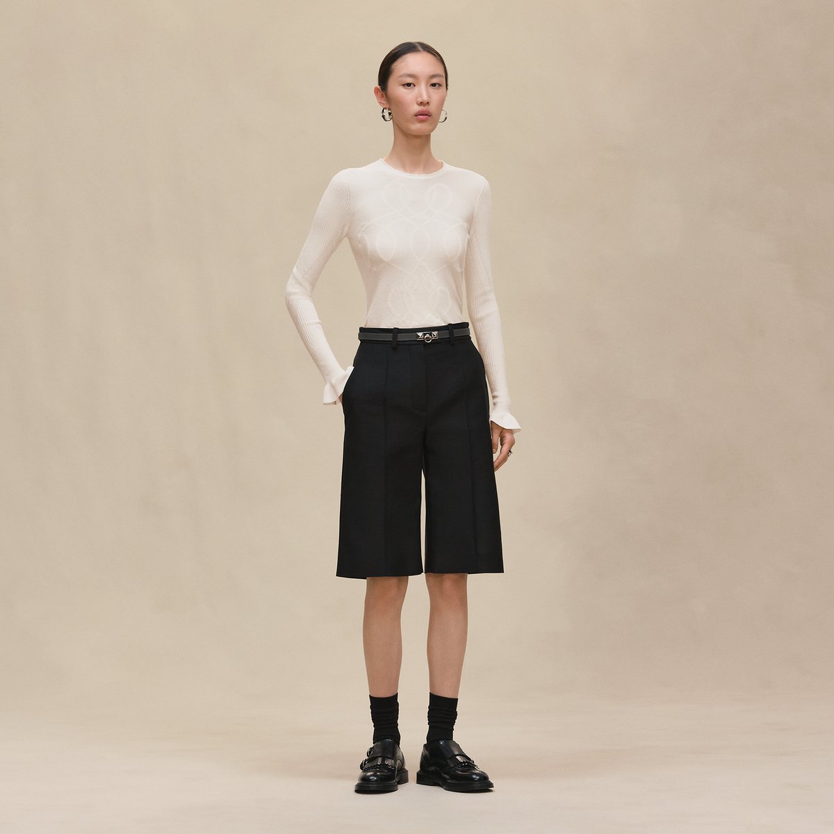 Blanc Naturel "Palefroi Remix" Light Long-sleeve Sweater