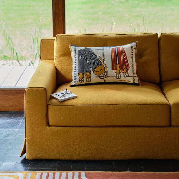 Écru Harnais Sangles Pillow