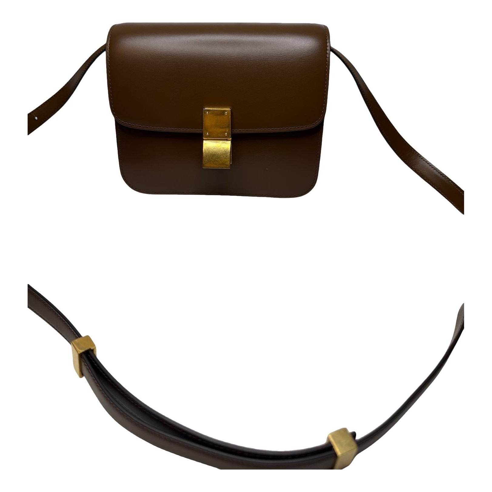 Classic leather crossbody bag