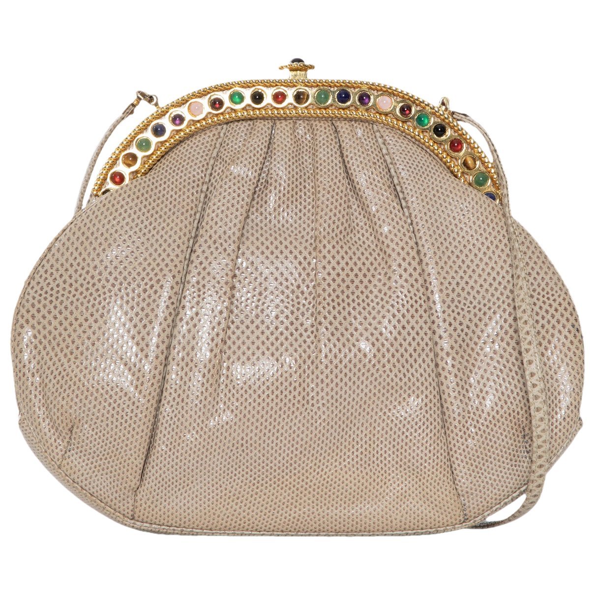 Exotic leathers clutch bag