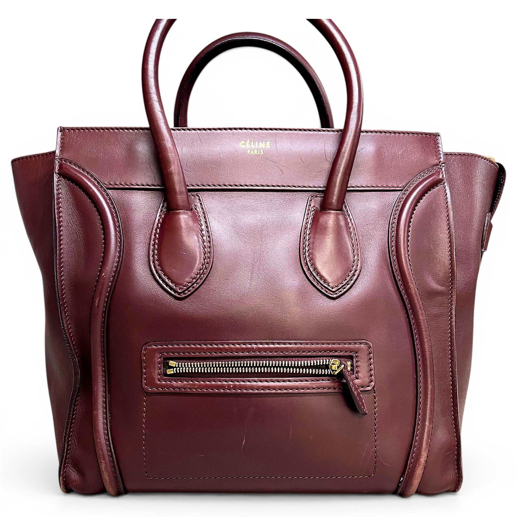 Luggage leather handbag