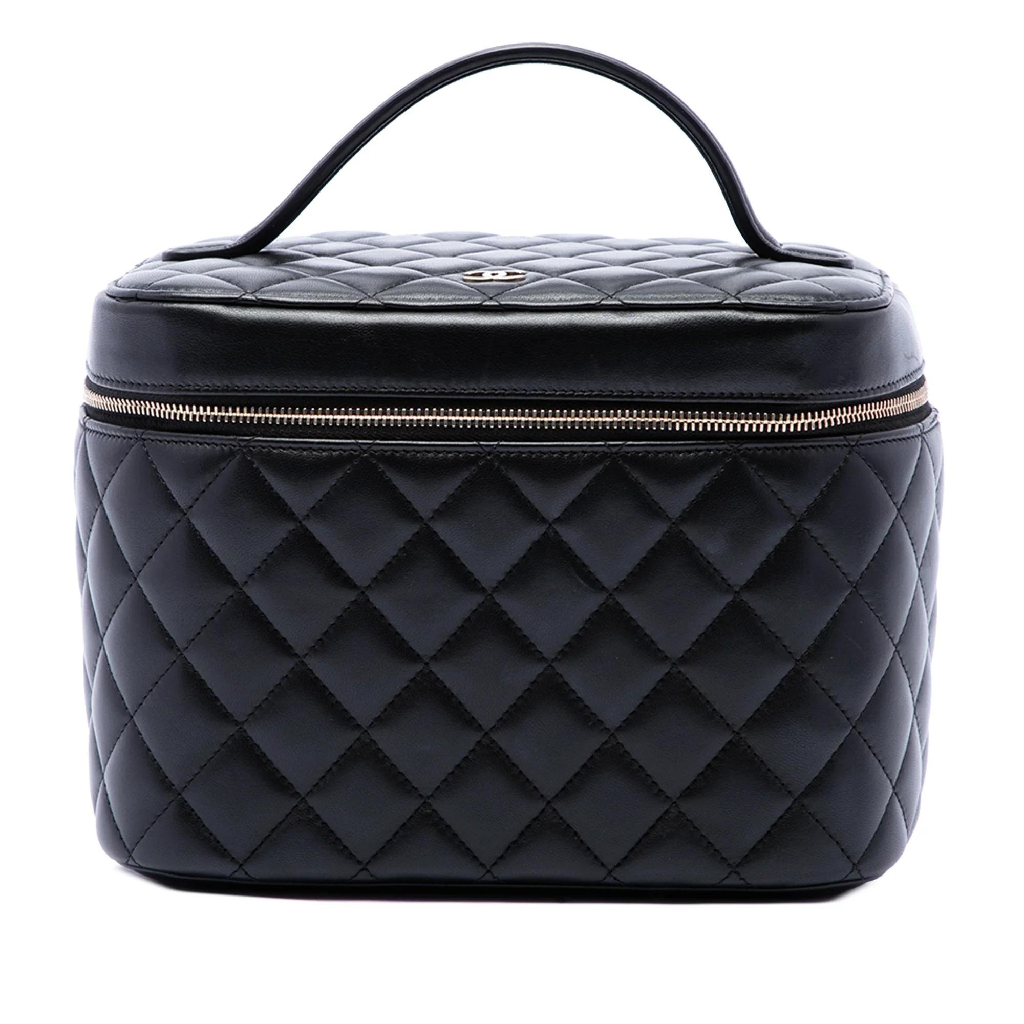 Vanity leather handbag