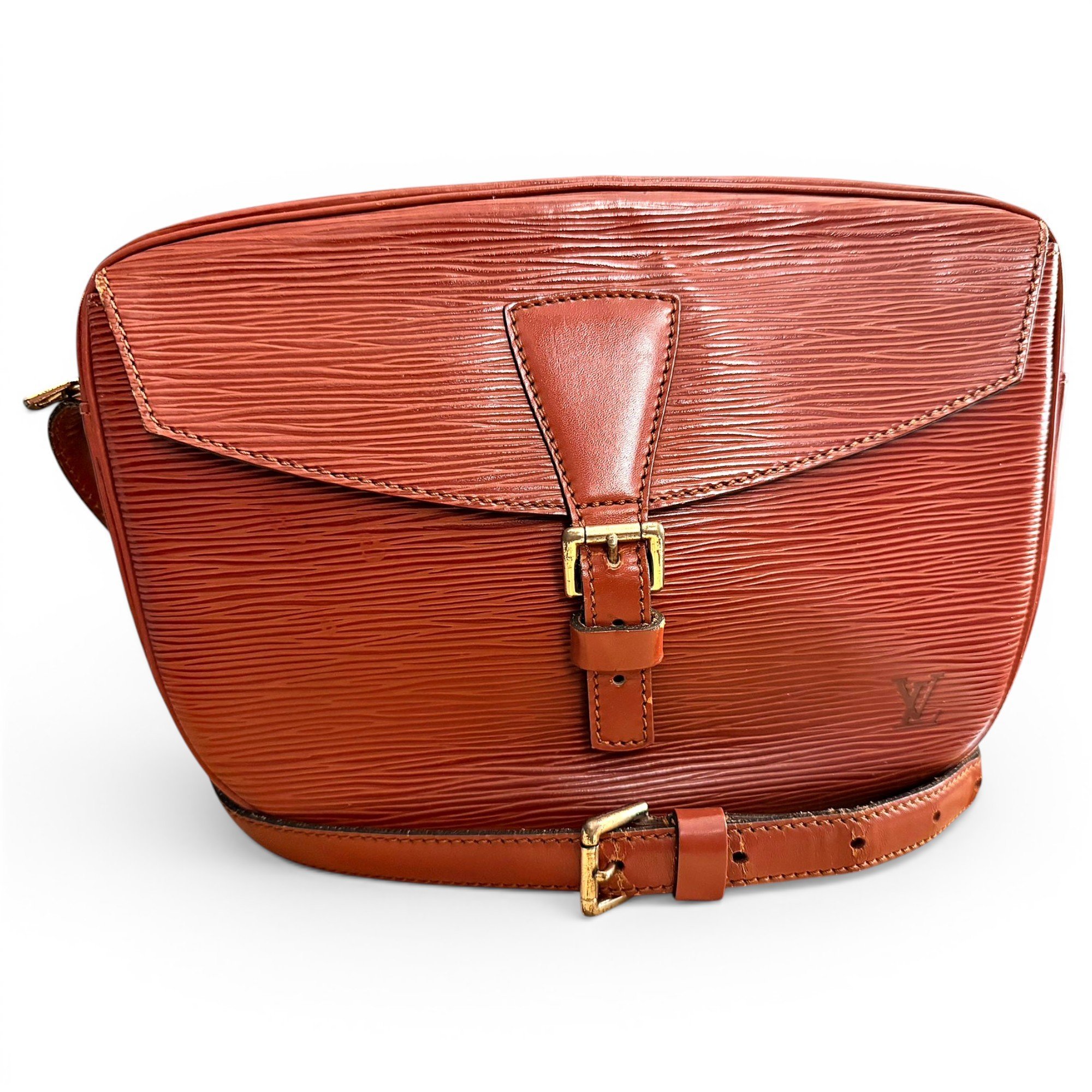 Jeune fille leather crossbody bag