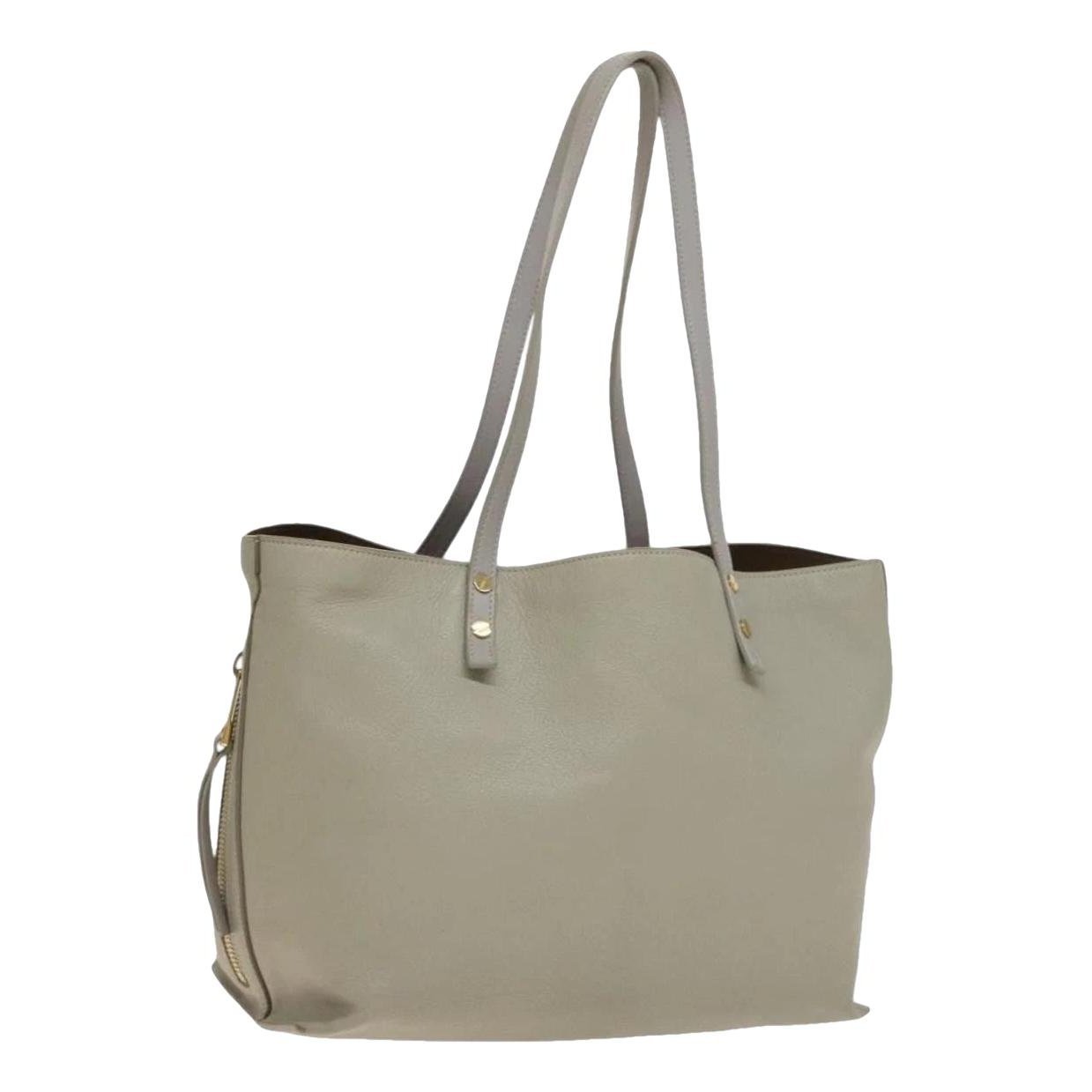 Leather tote