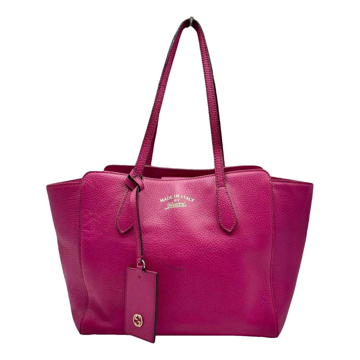 Swing leather tote