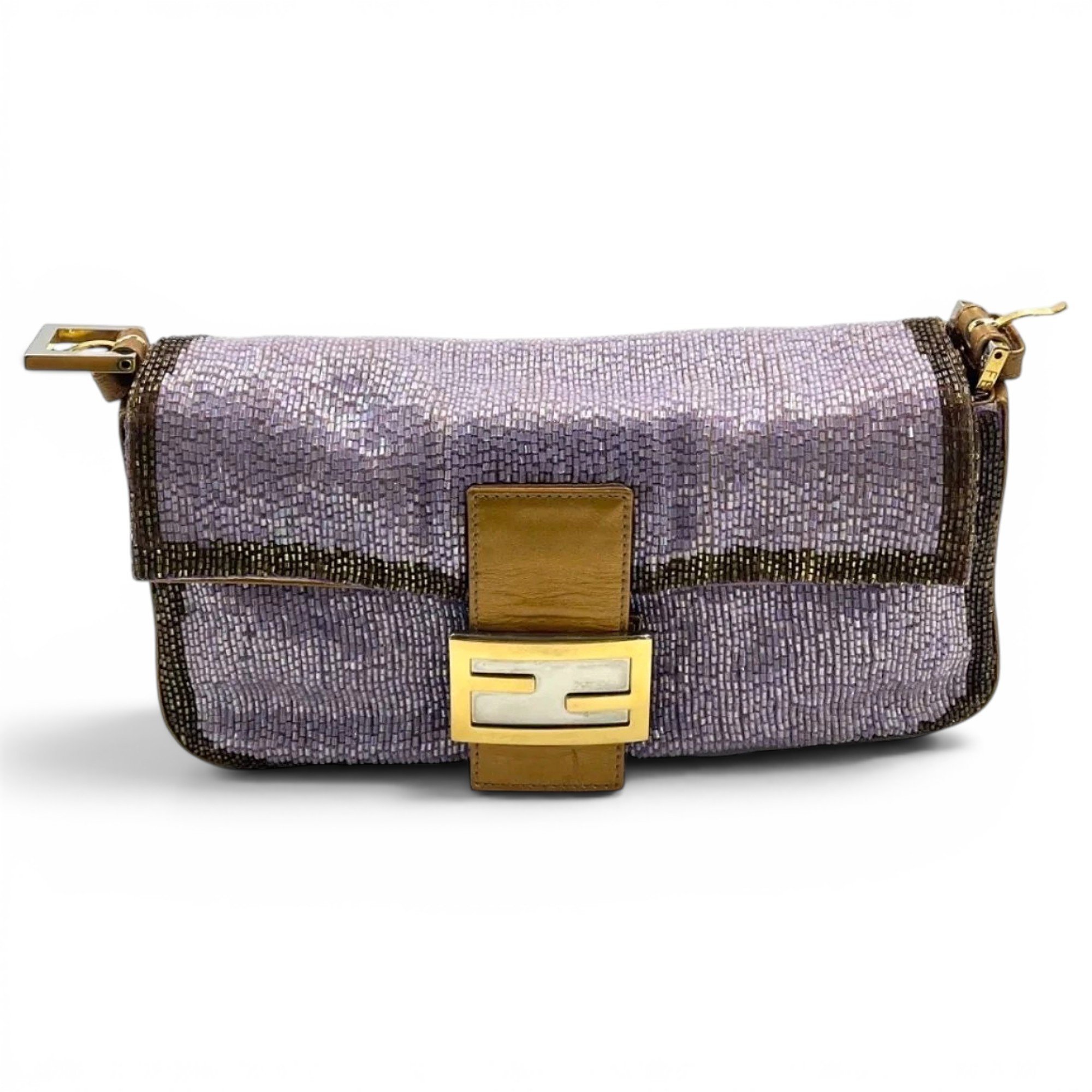 Baguette glitter handbag
