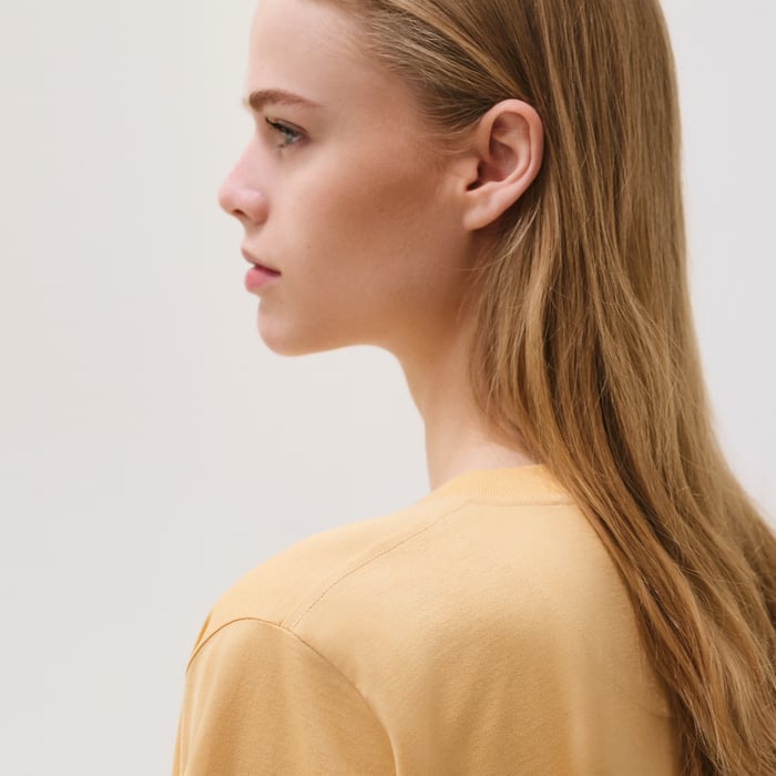 Jaune Labido "Les Clefs" Cropped T-shirt