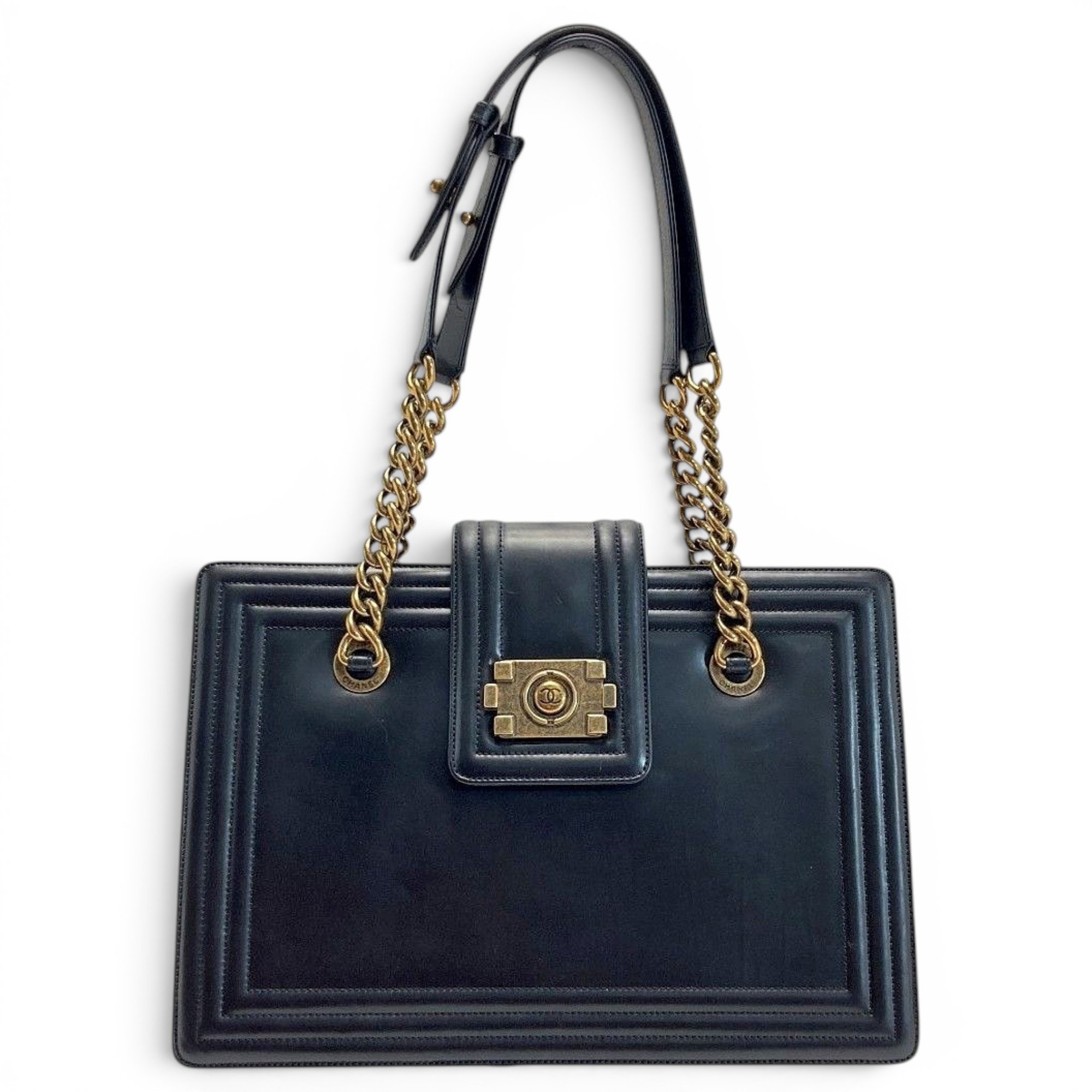 Boy leather tote