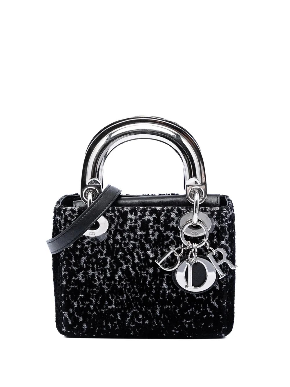 2014 Mini Fabric Lame Lady Dior satchel
