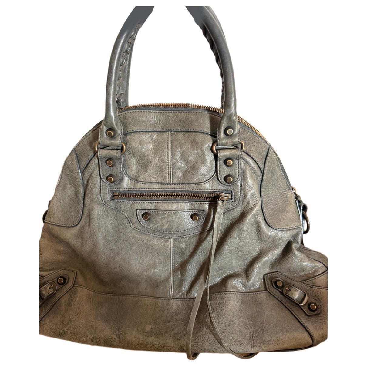 First leather handbag