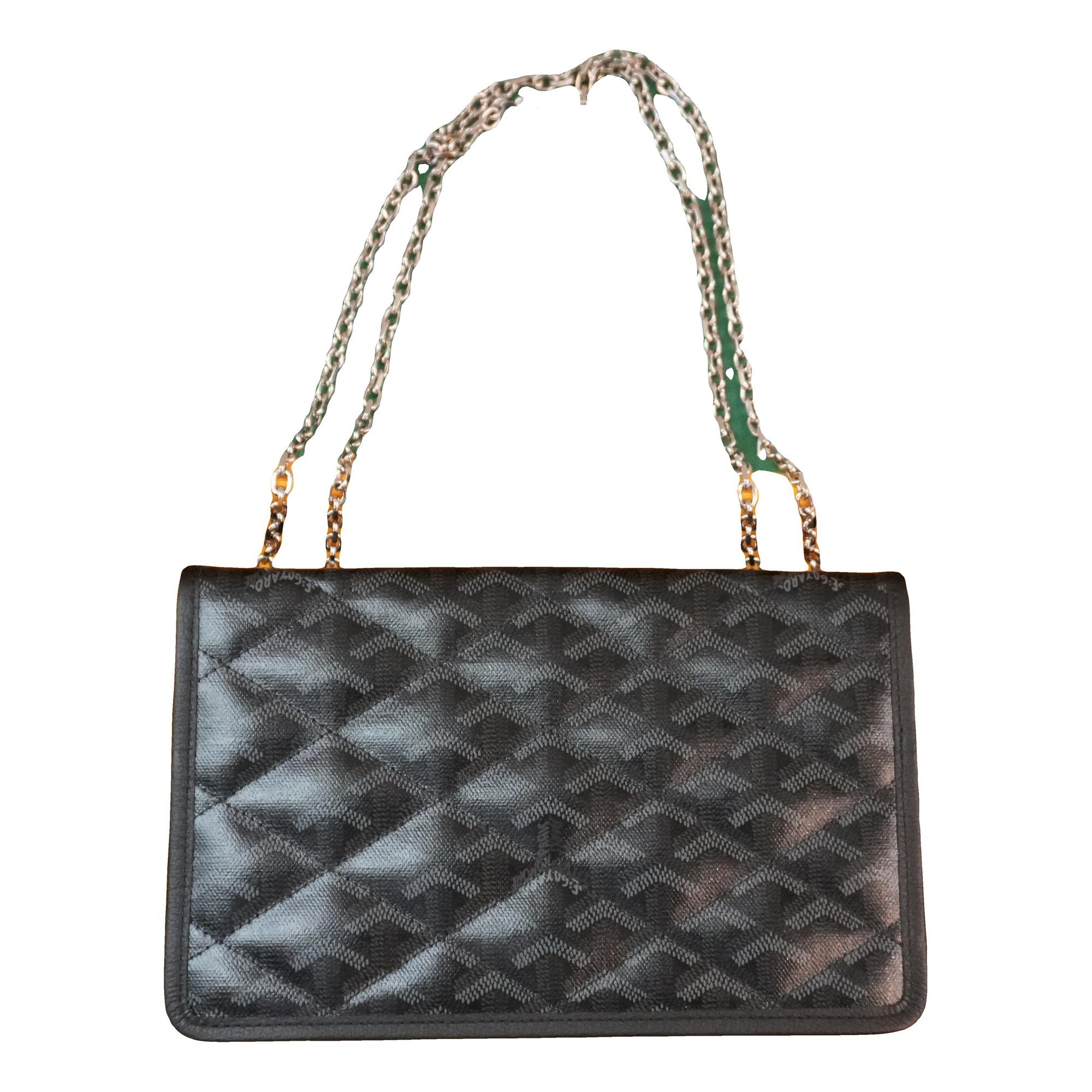 Goyard Alexandre III leather handbag