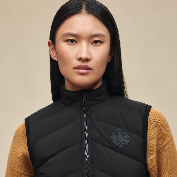 Noir Reversible Sleeveless Jacket