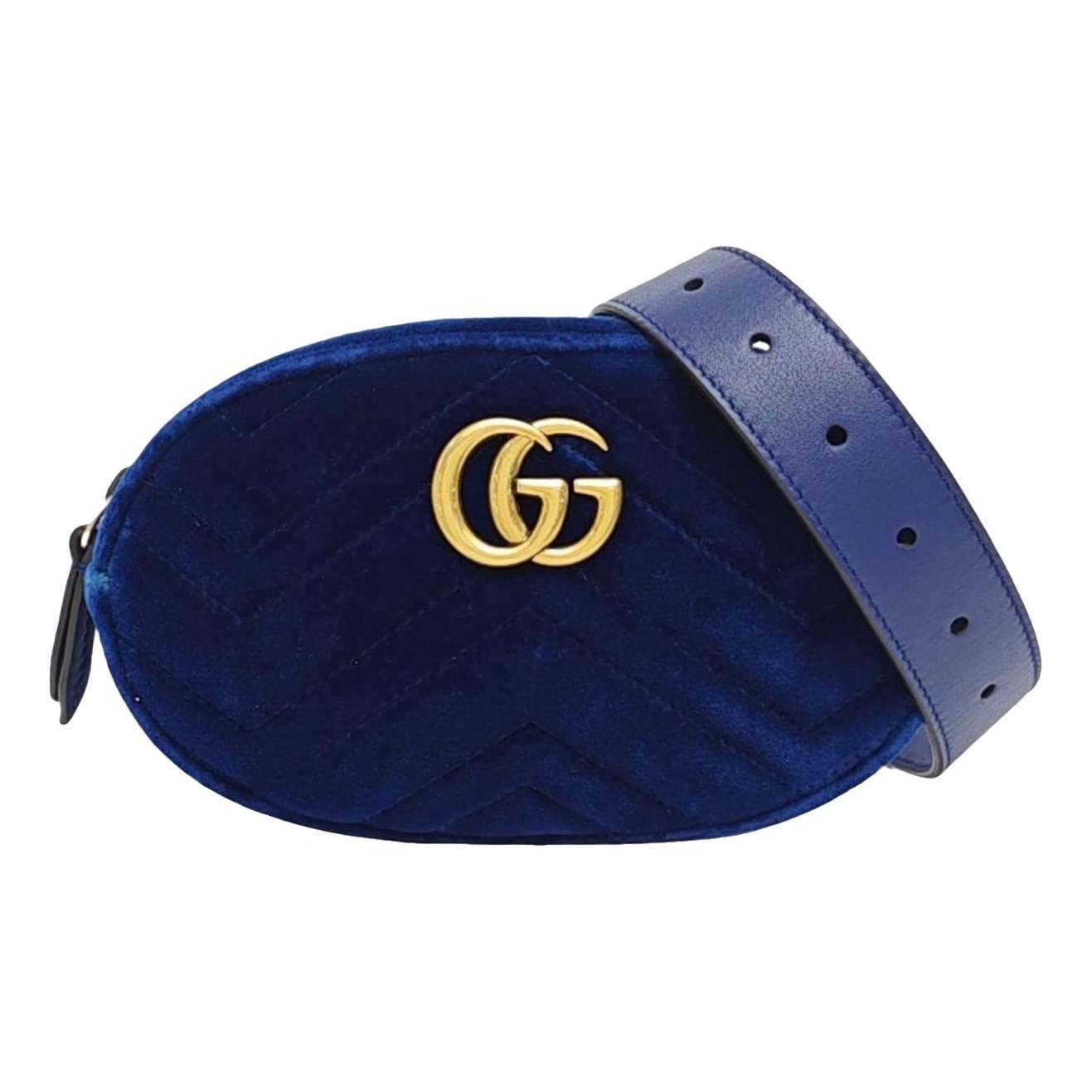 GG Marmont Oval velvet handbag