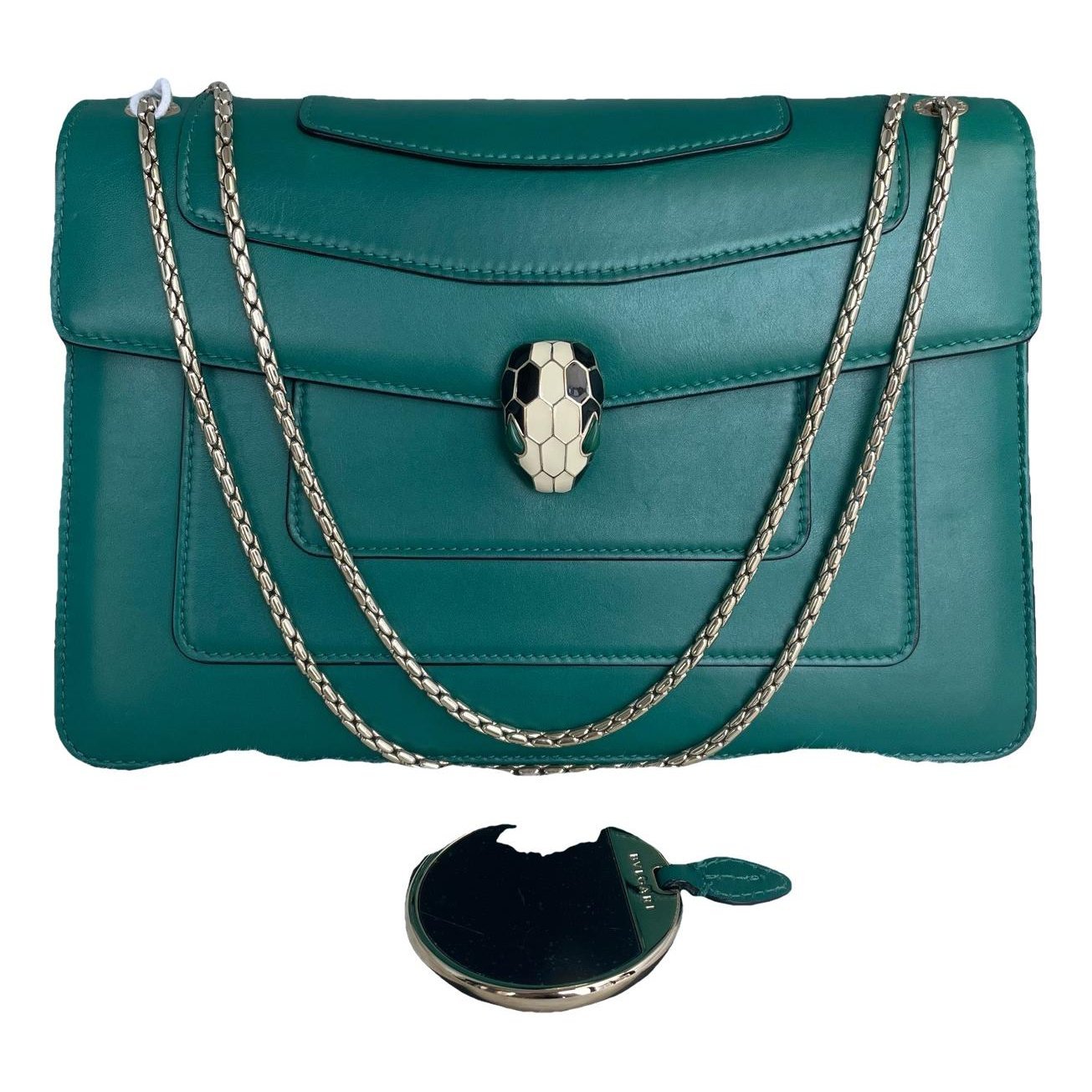Serpenti leather handbag