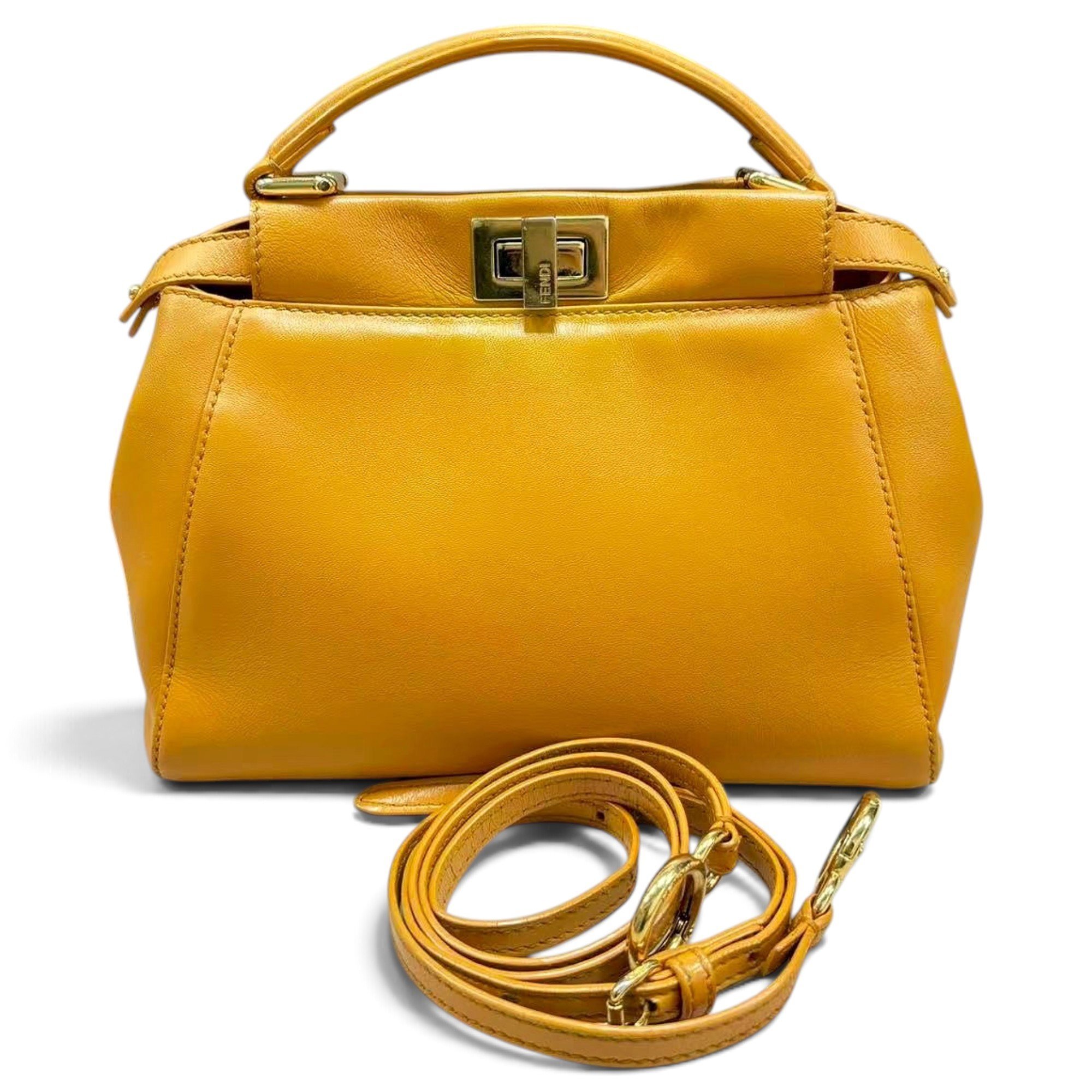 Peekaboo leather handbag