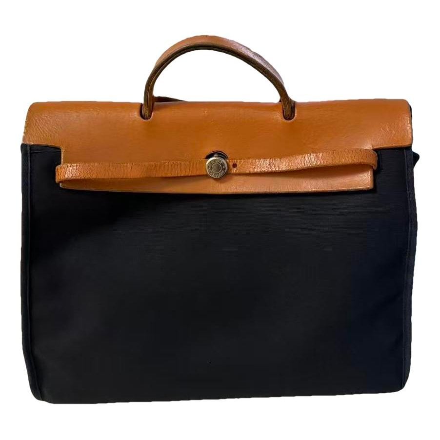 Hermes Herbag leather handbag