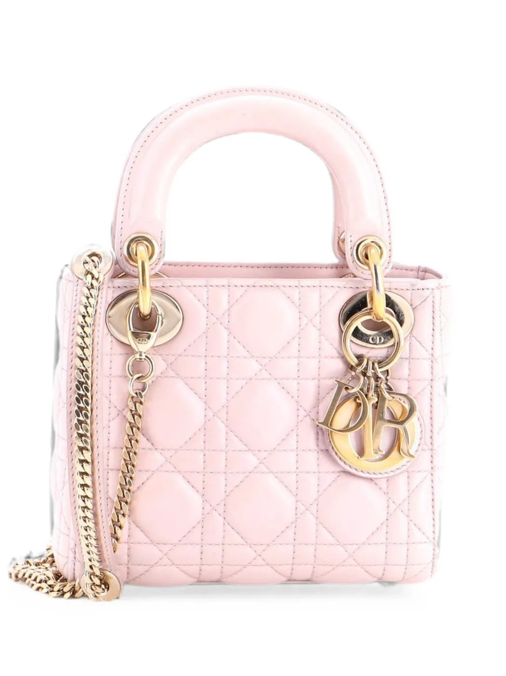 Lady Dior Chain Bag Cannage Quilt Lambskin Mini satchel