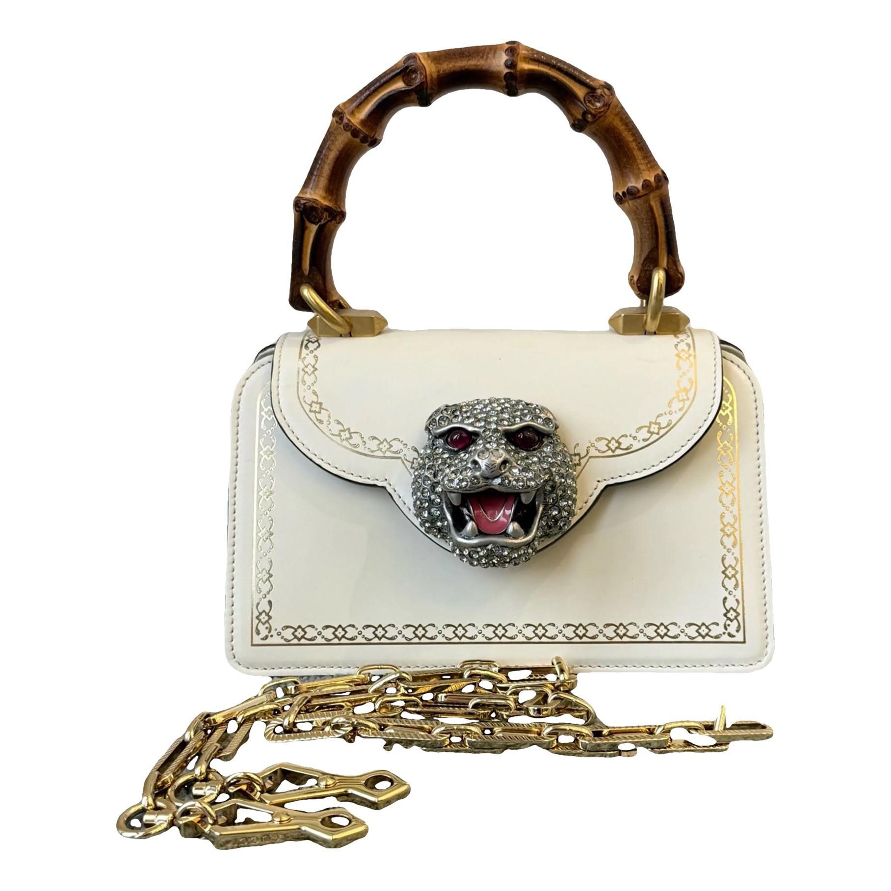 Animalier leather handbag
