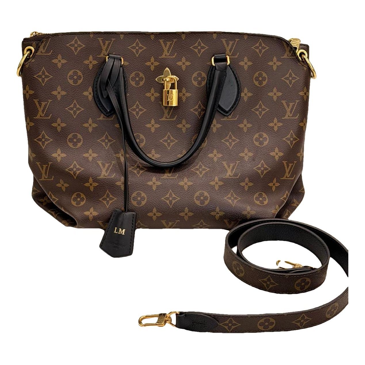 Flower Tote leather tote
