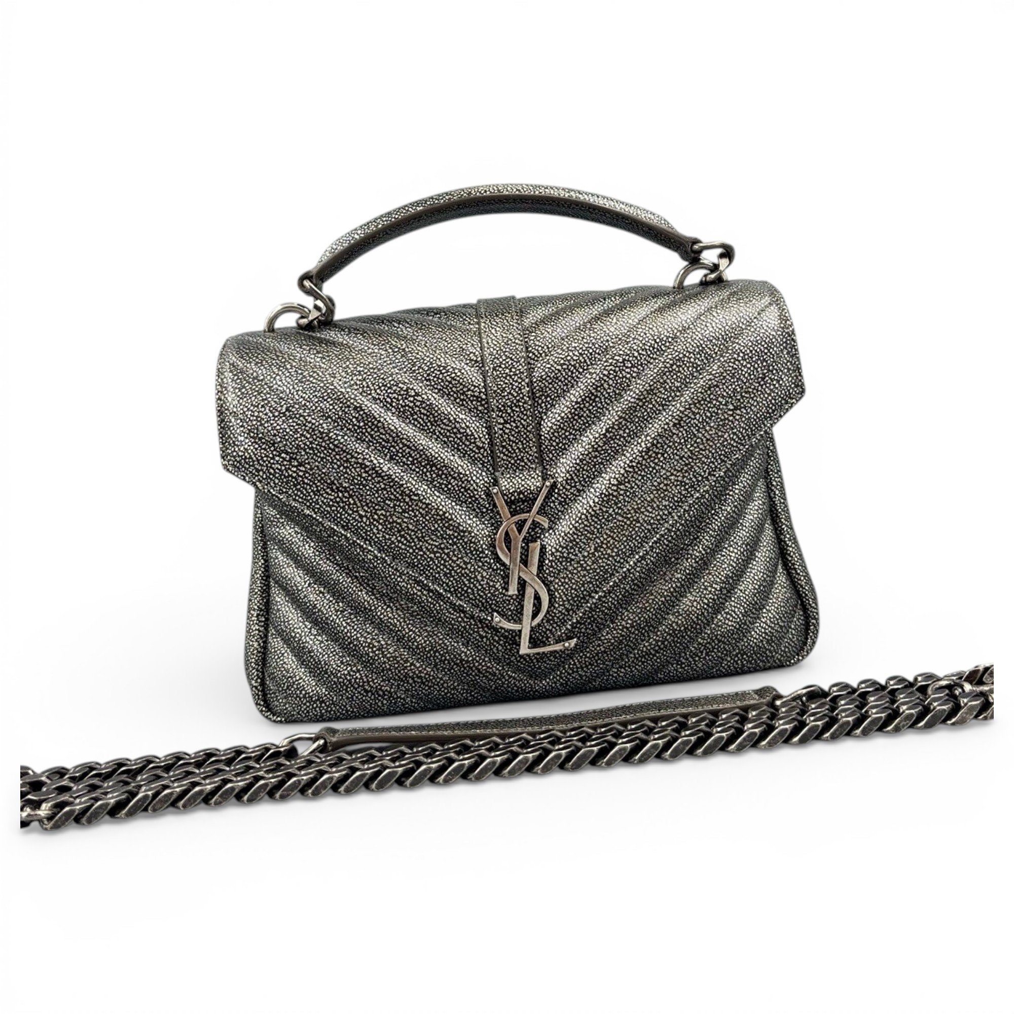 Collége monogramme leather handbag