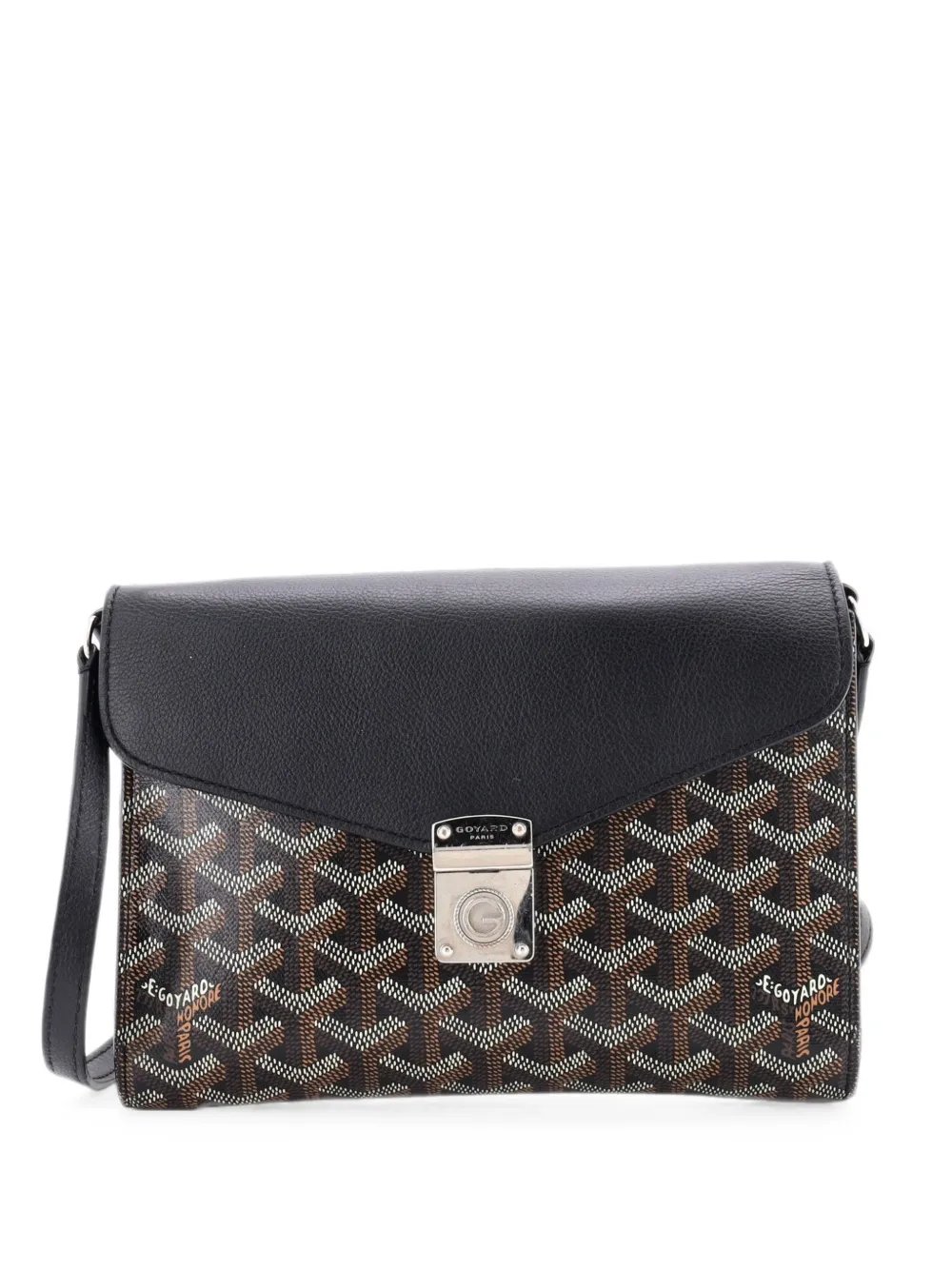 Goyard Chypre Wallet on Strap Coated Canvas with Leather crossbody bag