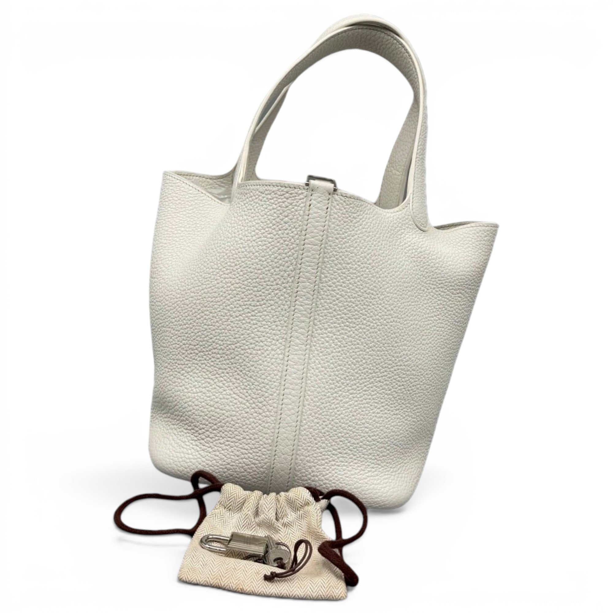 Picotin leather handbag