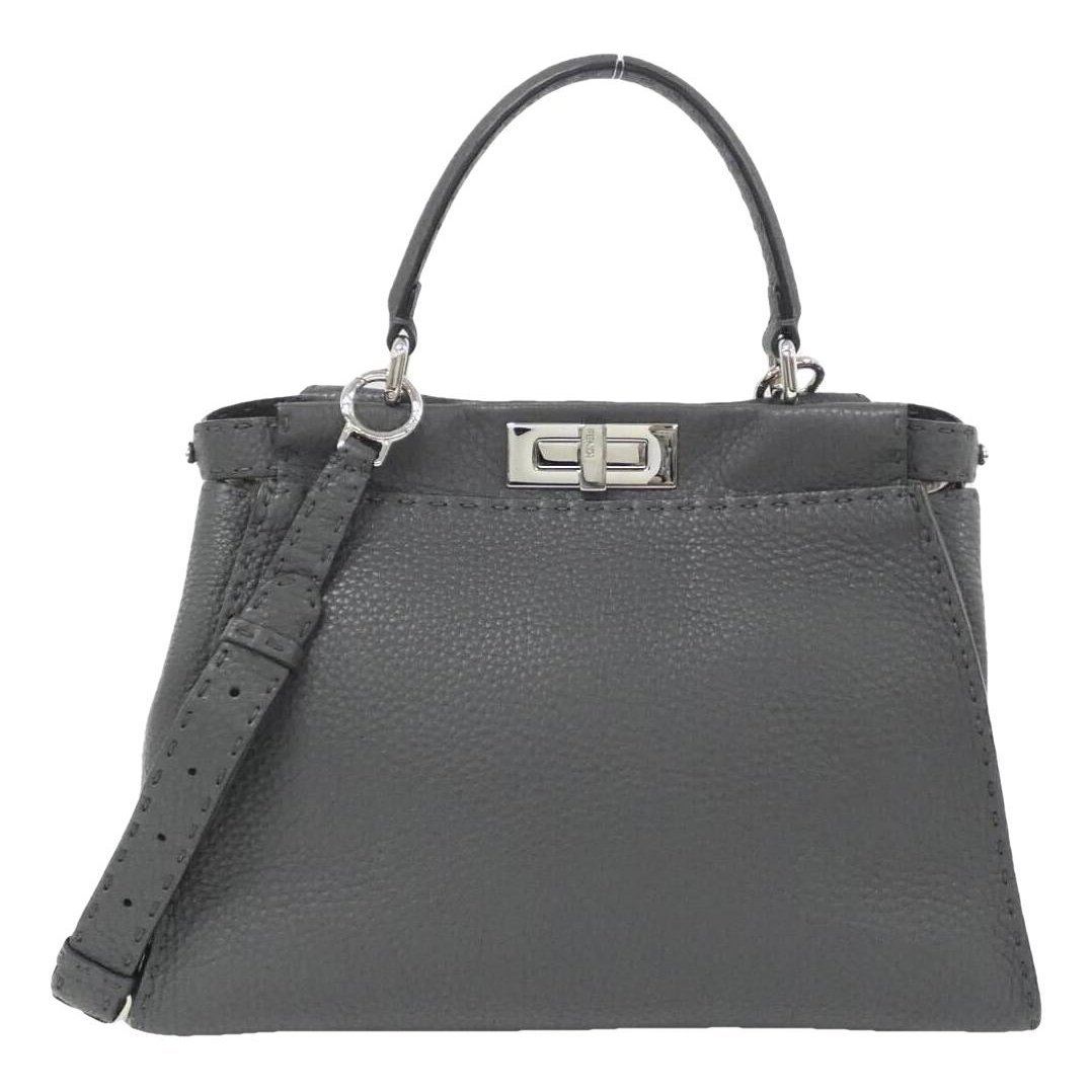 Peekaboo leather handbag