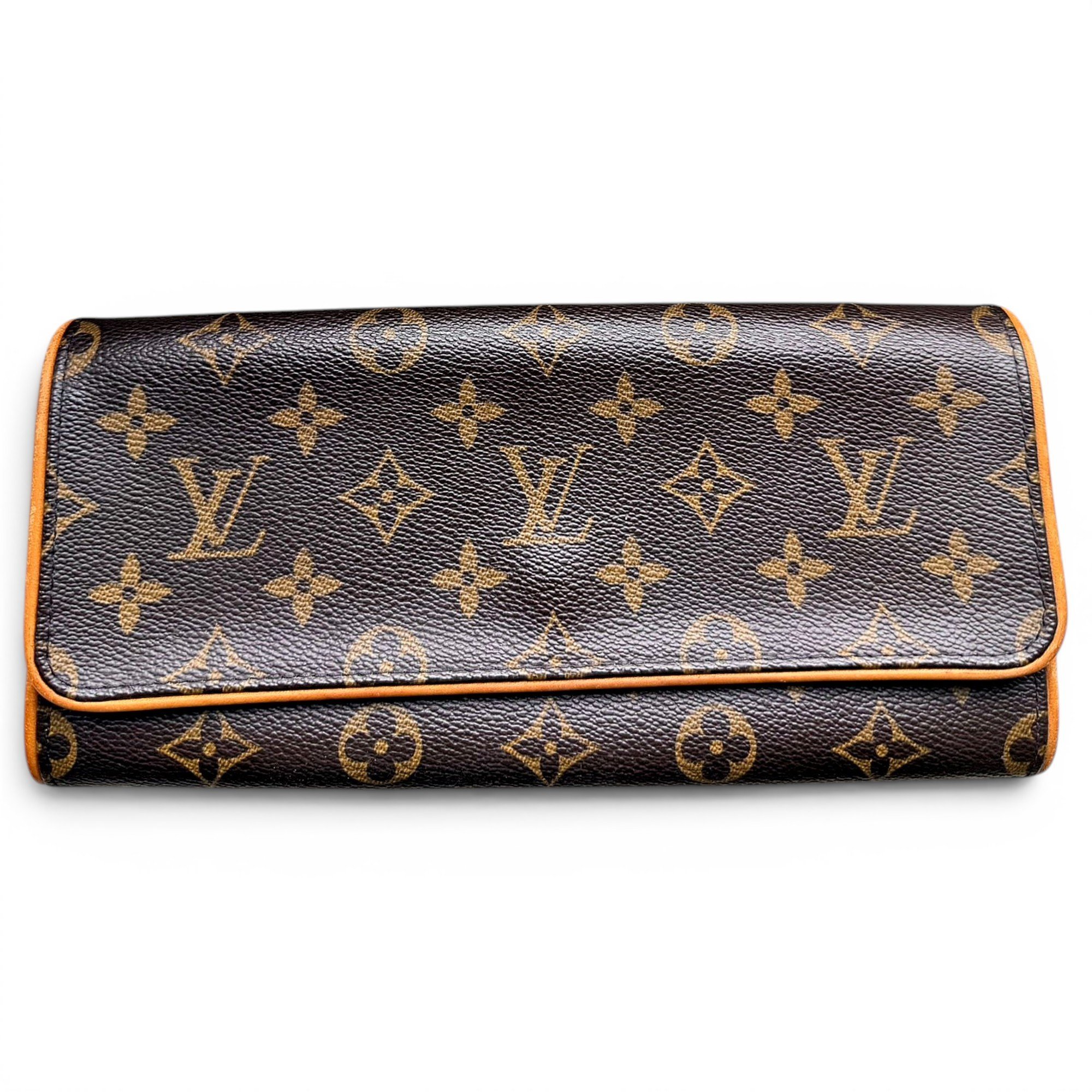 Leather clutch bag