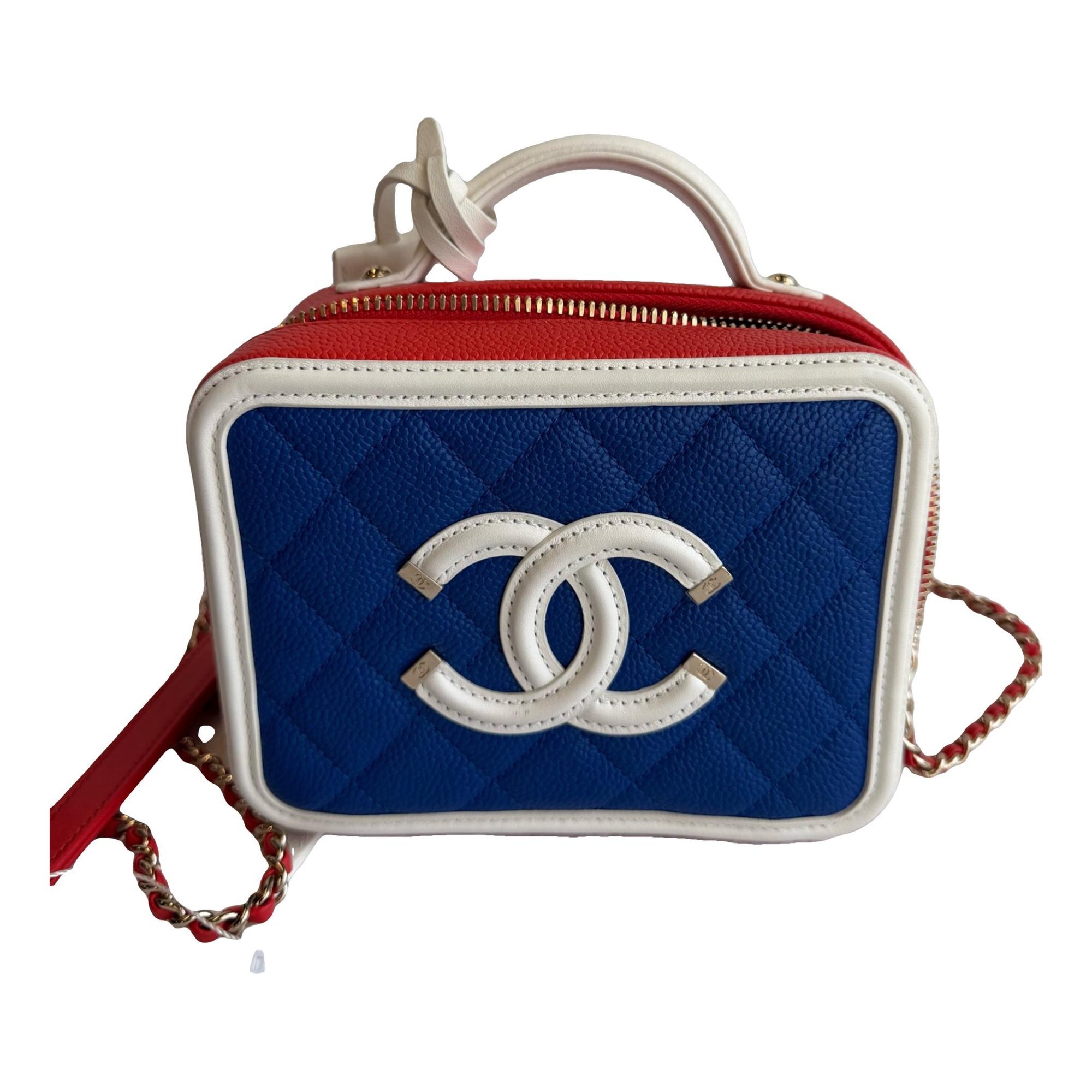 Vanity leather handbag