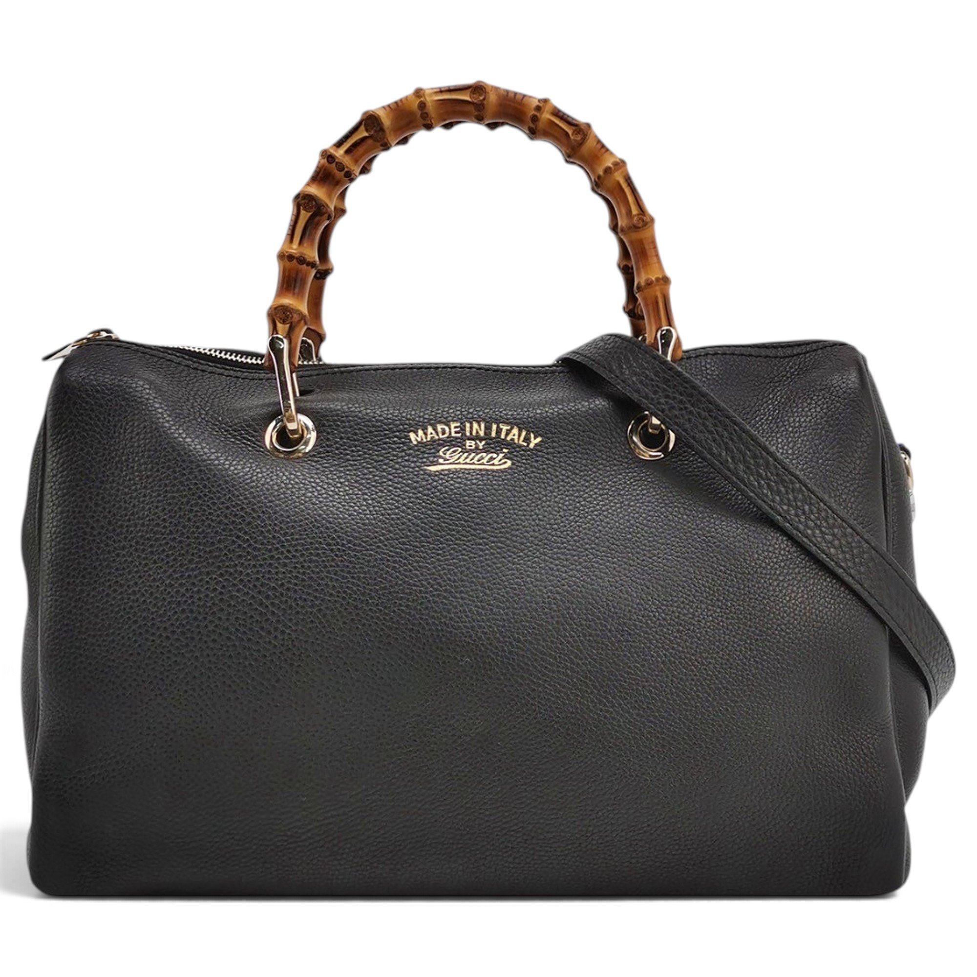 Bamboo leather bowling bag