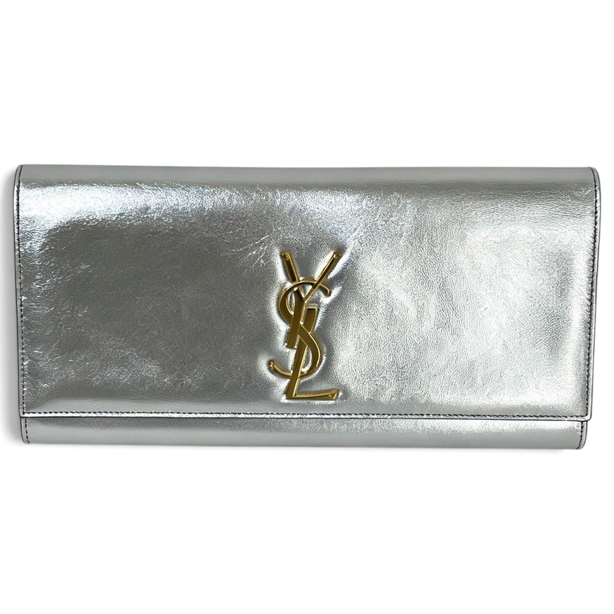 Leather clutch bag