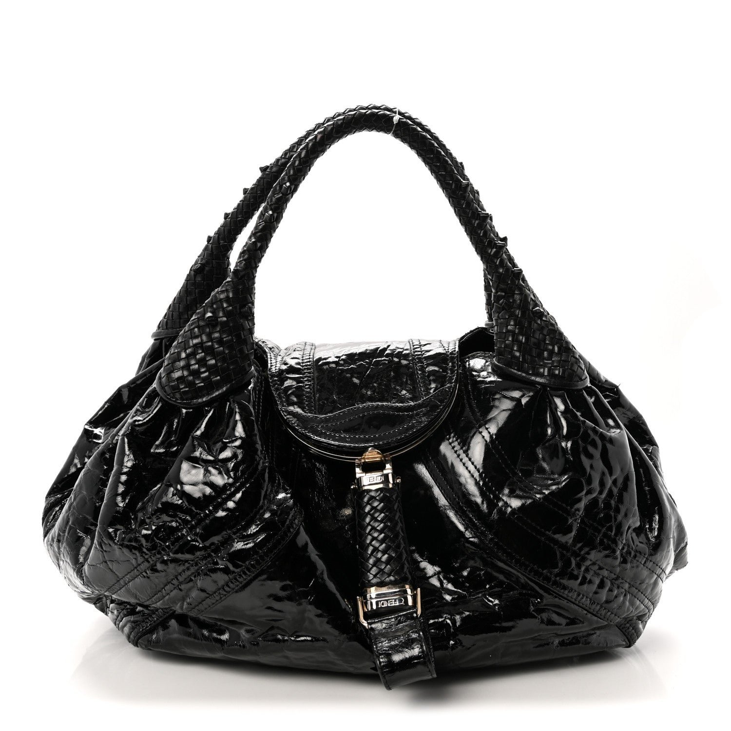 Fendi Crispe Vernice Spy Black