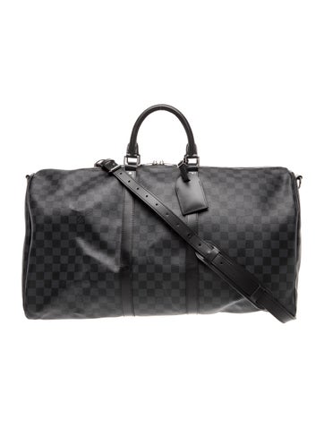 Damier Graphite Keepall Bandouliere 55