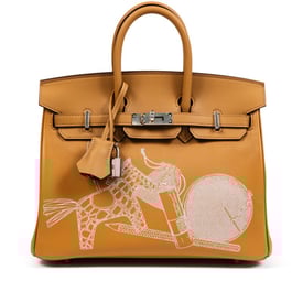 Hermes Limited Edition Biscuit Swift In and Out Birkin 25 Palladium Hardware, 2024