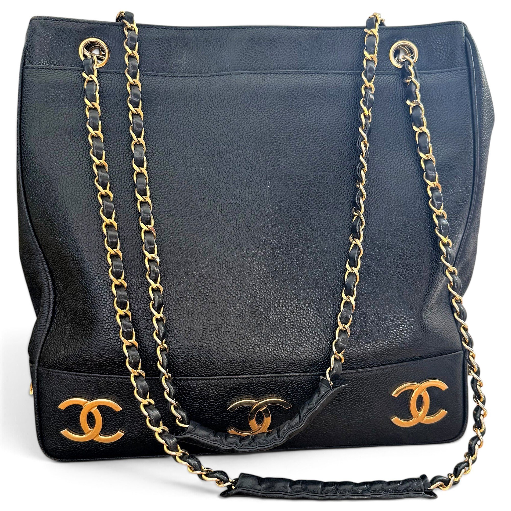 Leather tote