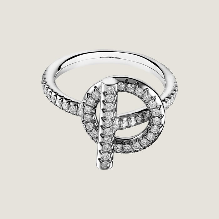 Sans Coloris Echappee Hermès Ring, Small Model