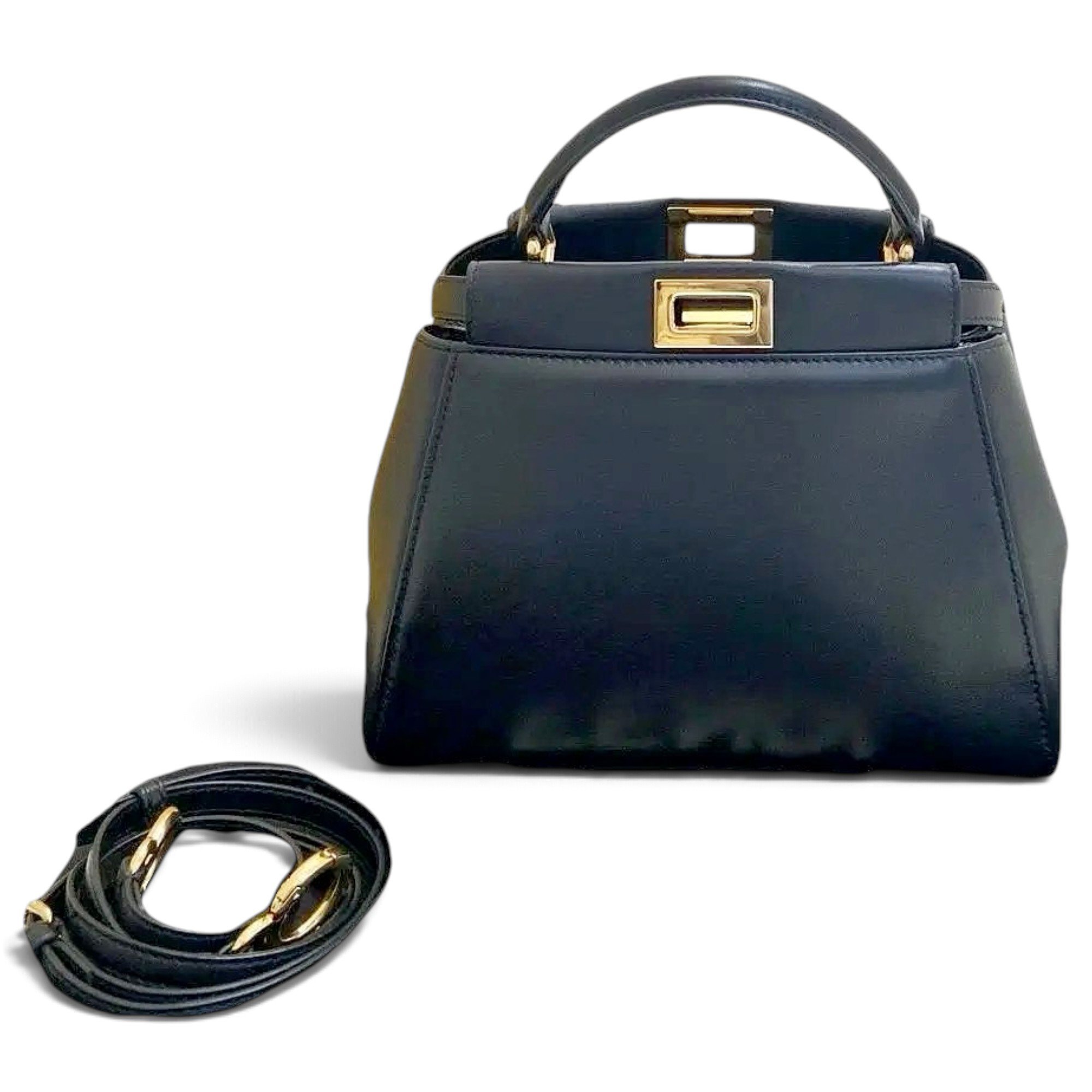 Peekaboo leather handbag