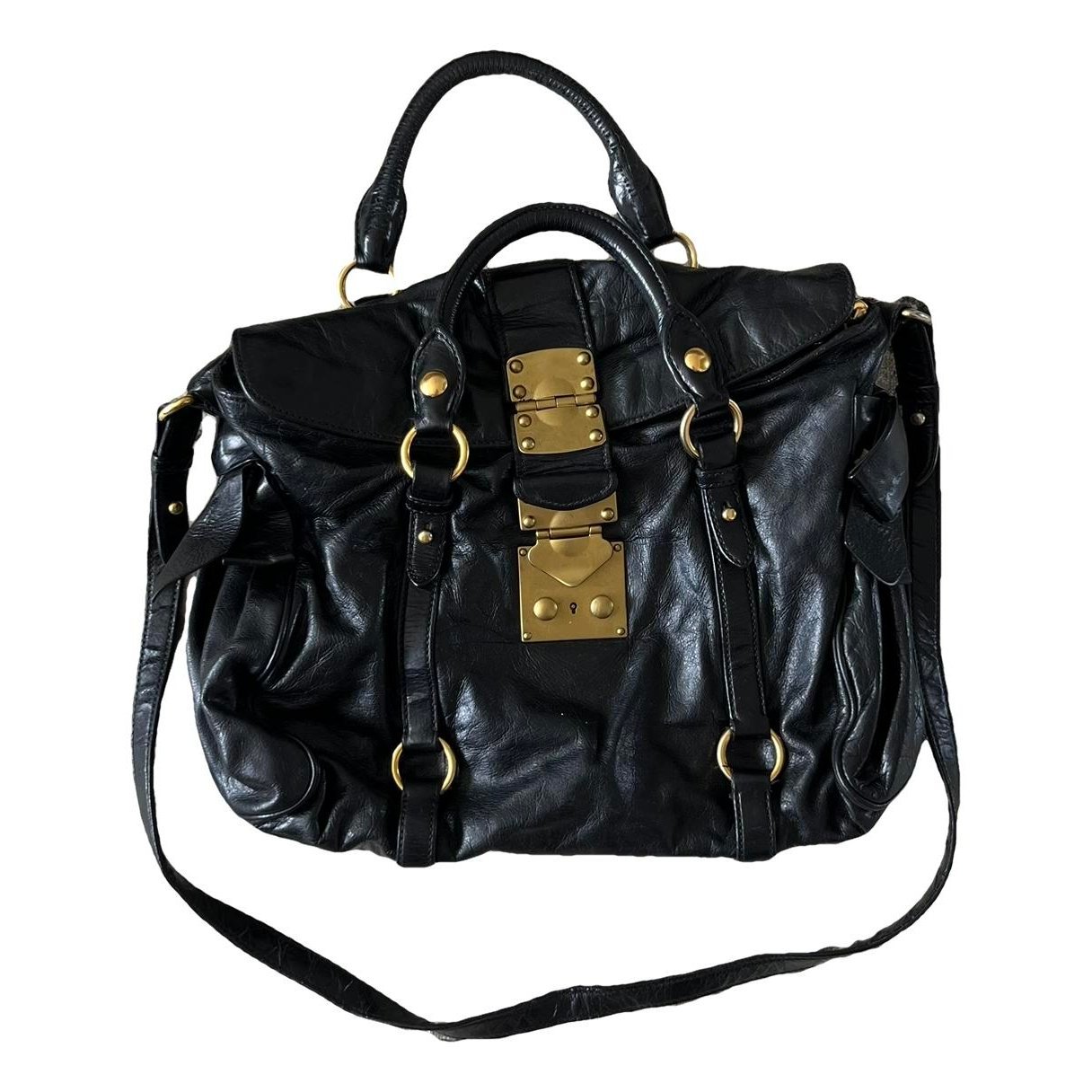 Bow bag leather handbag