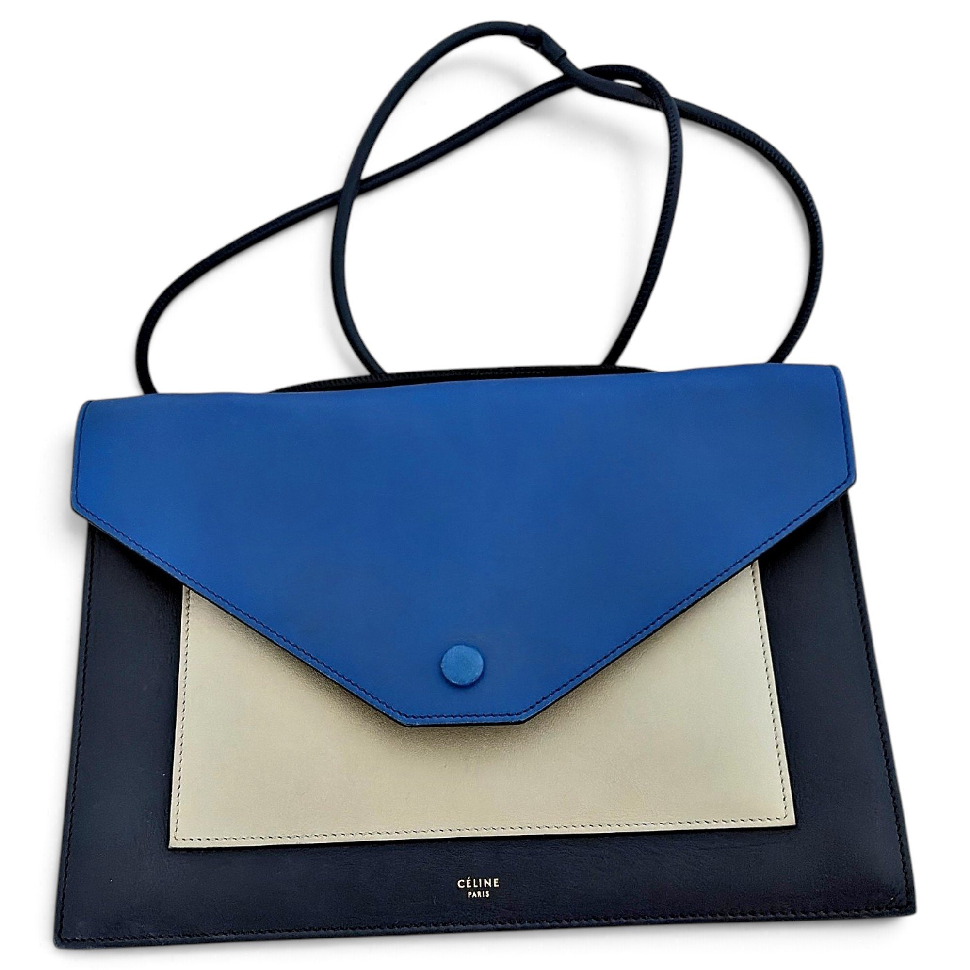 Pocket leather crossbody bag